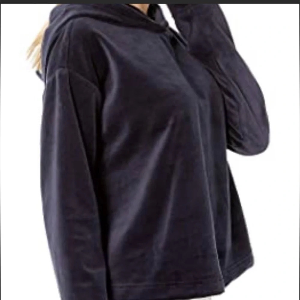 Juicy Couture Velour Hooded Pullover, Regal (Blue), Medium, NWT - Picture 5 of 14